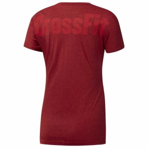 Koszulki Damskie Reebok CrossFit SPEEDWICK Czerwone PL 38EJLHS